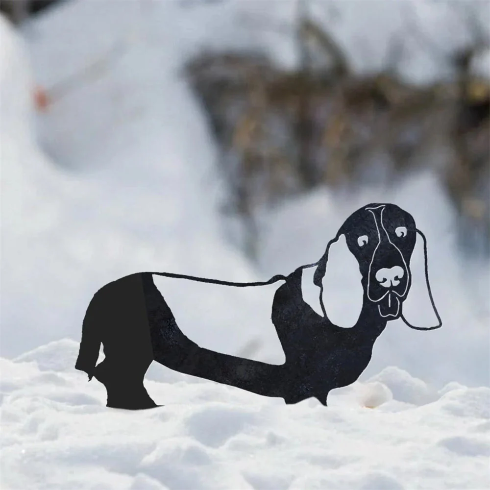 Basset Hound Silhouette en Métal - Image 6