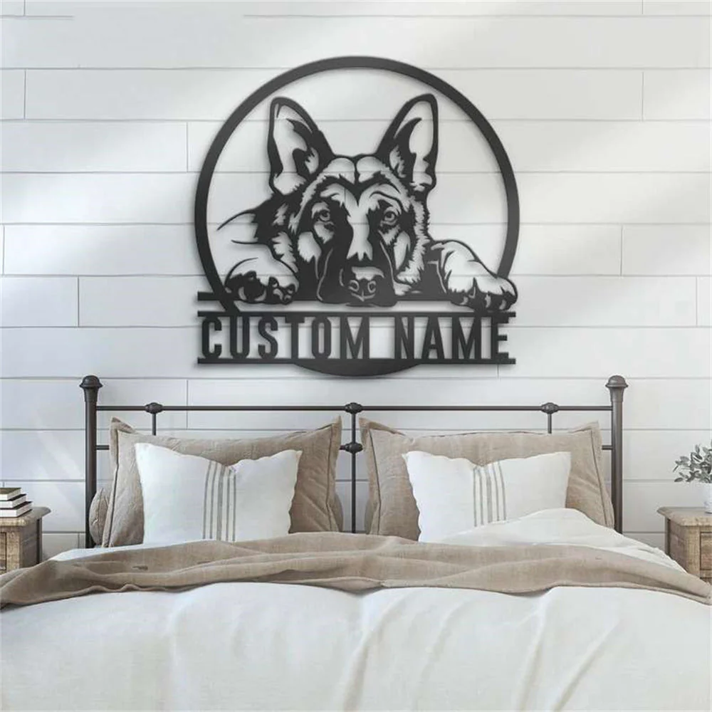 Berger Allemand Art Mural en Métal Personnalisé pour Amoureux des Chiens - Image 11