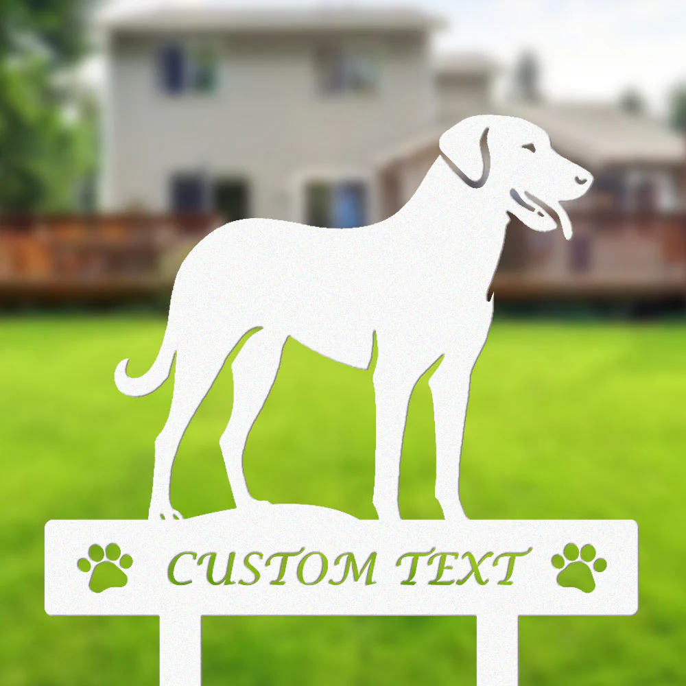 Berger d'Anatolie Silhouette de Chien Personnalisée Piquet de Jardin en Métal - Image 8