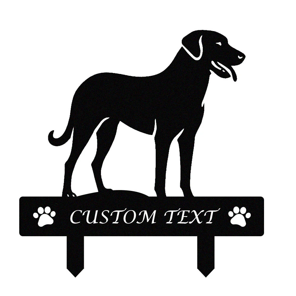 Berger d'Anatolie Silhouette de Chien Personnalisée Piquet de Jardin en Métal - Image 9