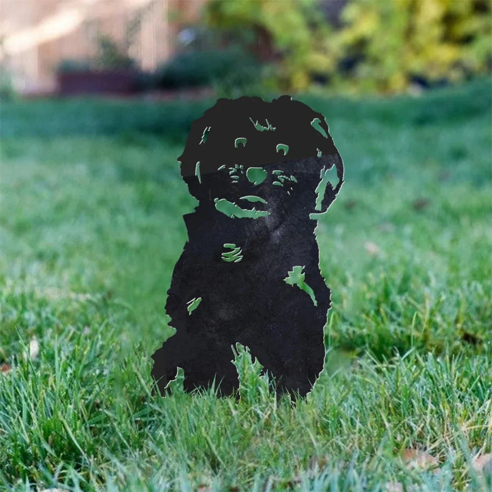 Bichon Maltais Silhouette de Chien en Métal - Image 7