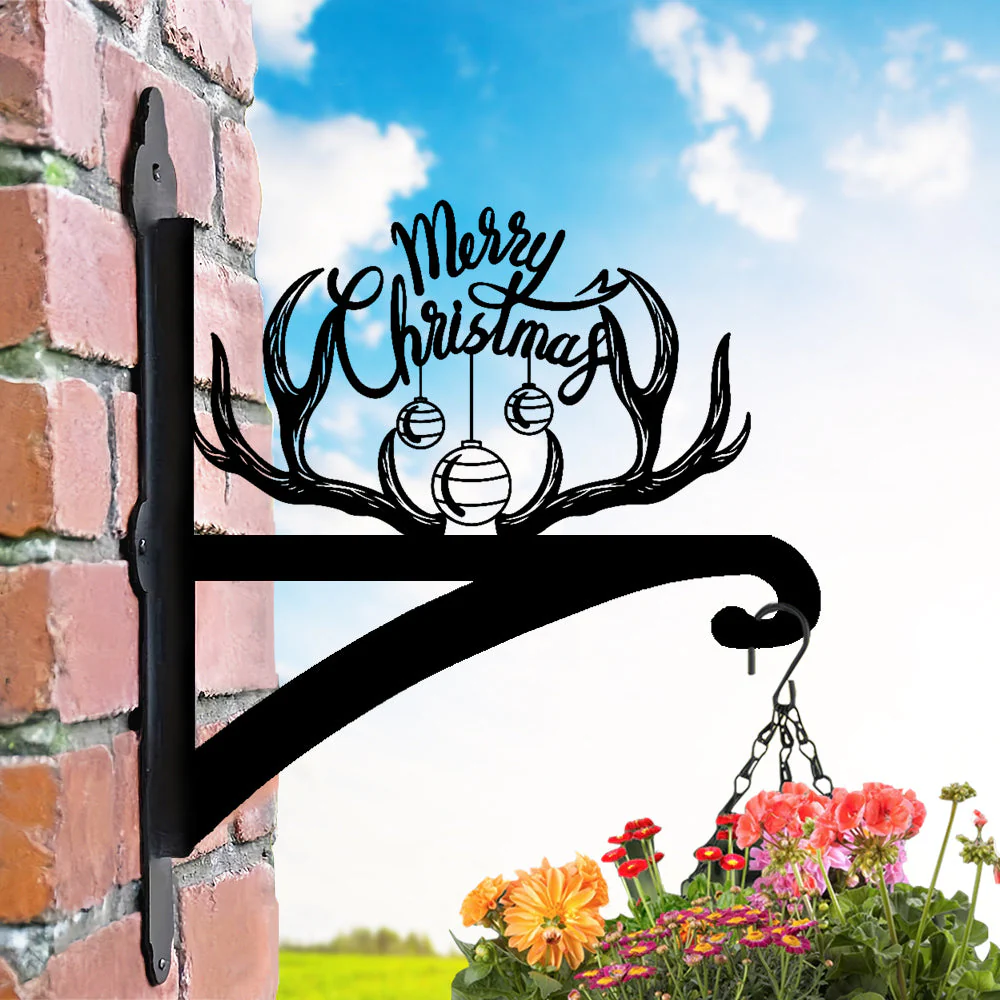 Bois de Joyeux Noël Support de Plantes à Suspendre Métallique - Image 3