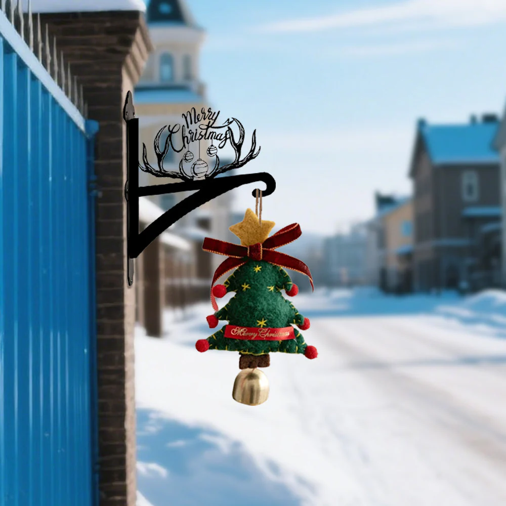 Bois de Joyeux Noël Support de Plantes à Suspendre Métallique - Image 4
