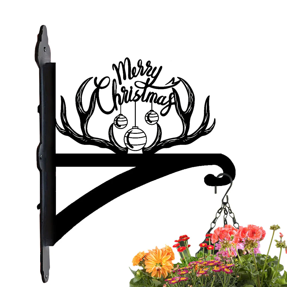 Bois de Joyeux Noël Support de Plantes à Suspendre Métallique - Image 9