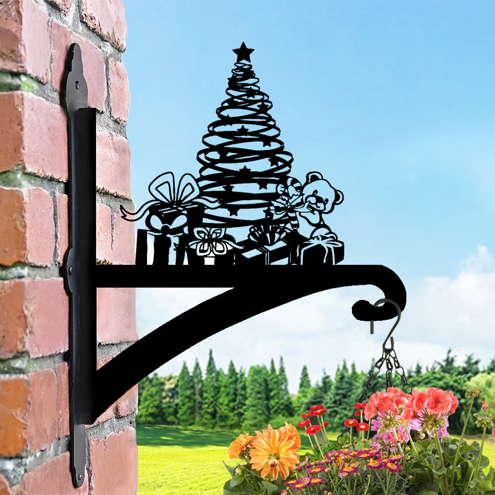 Boîte Cadeau de Noël Support de Plantes à Suspendre Métallique - Image 4