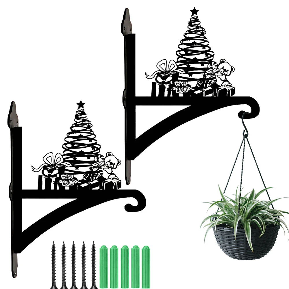 Boîte Cadeau de Noël Support de Plantes à Suspendre Métallique - Image 7