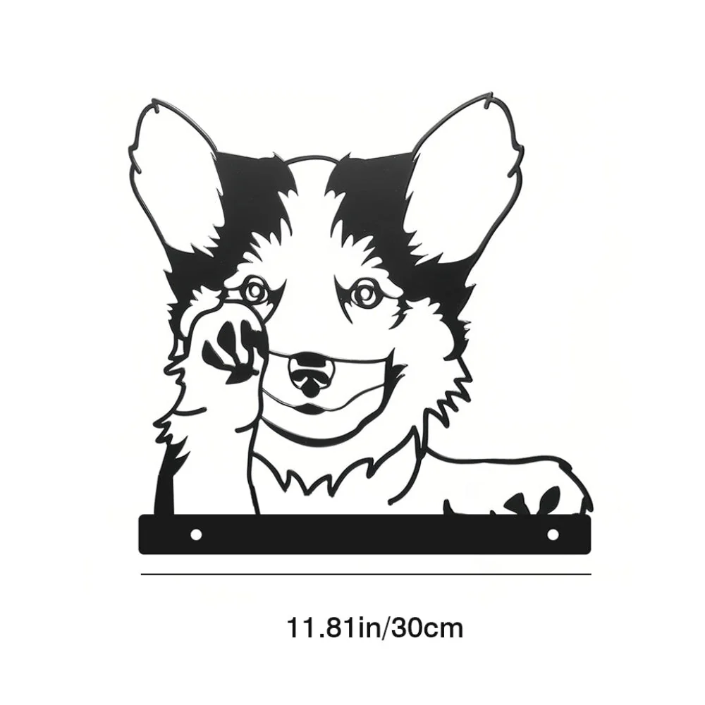 Border Collie Curieux Plaque Métallique – Décoration de Jardin Extérieur Animale - Image 10