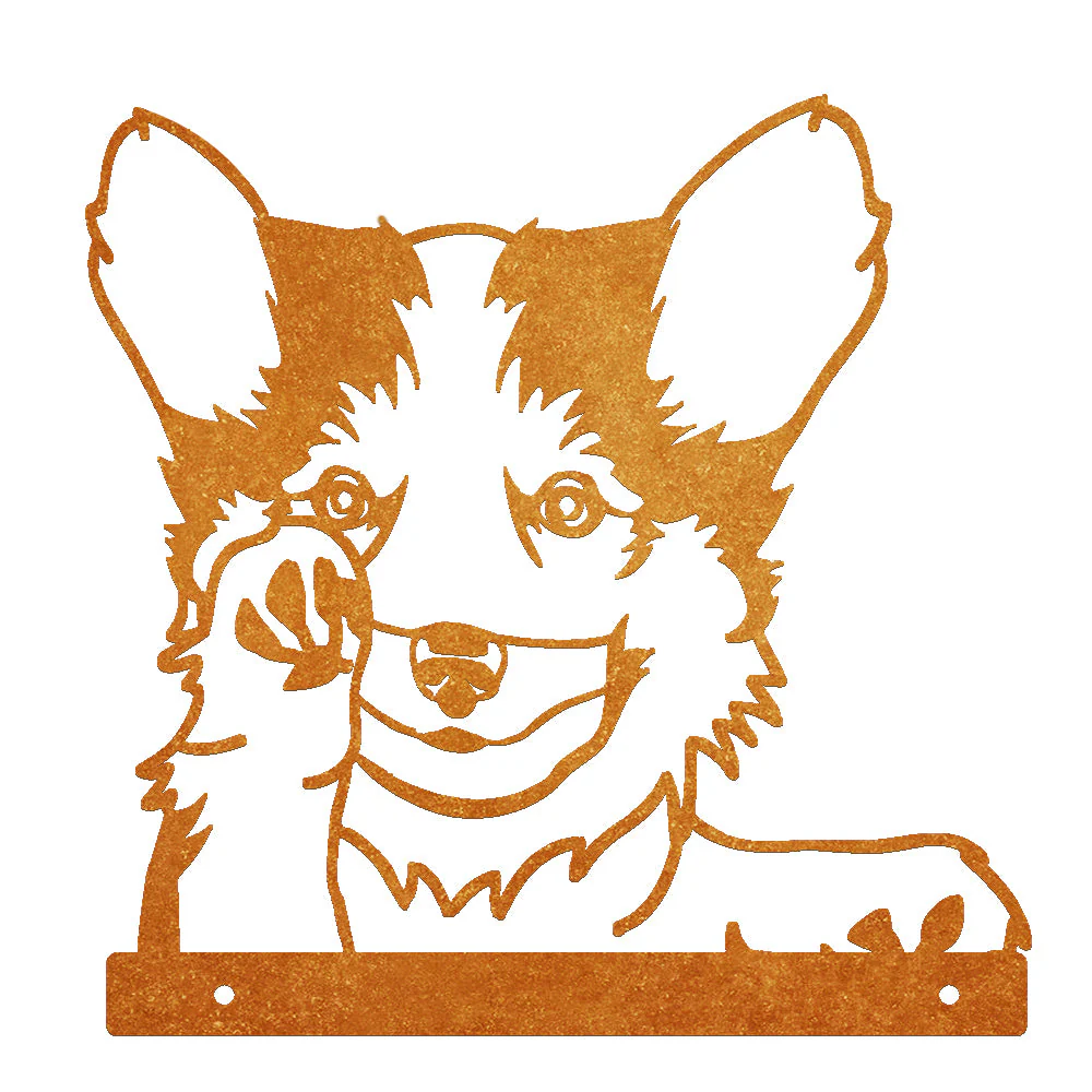 Border Collie Curieux Plaque Métallique – Décoration de Jardin Extérieur Animale - Image 9