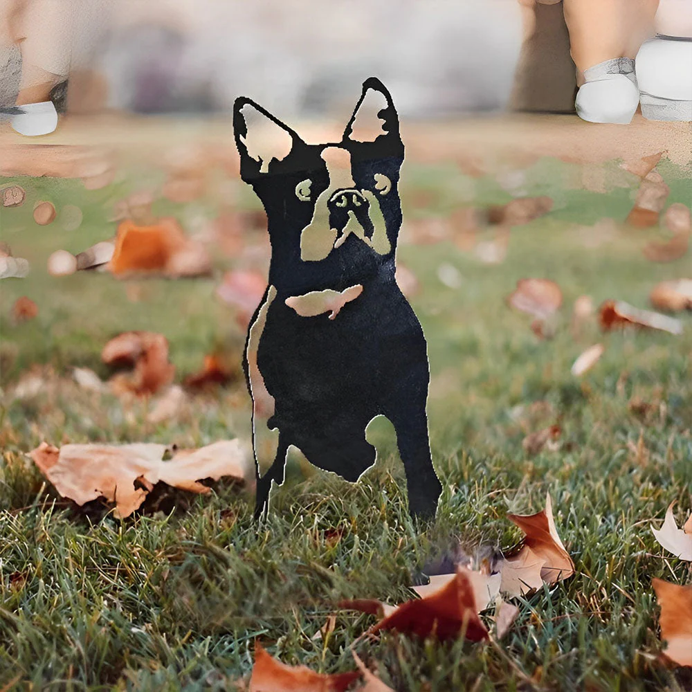 Boston Terrier Silhouette en Métal - Image 3