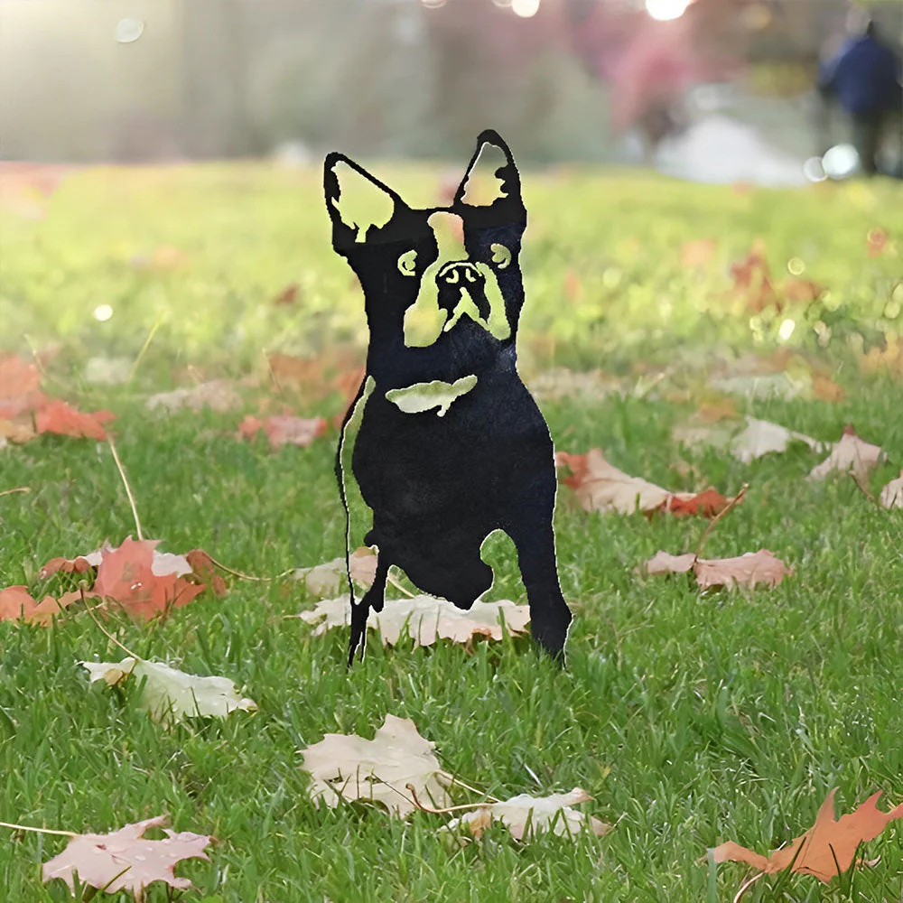 Boston Terrier Silhouette en Métal - Image 4