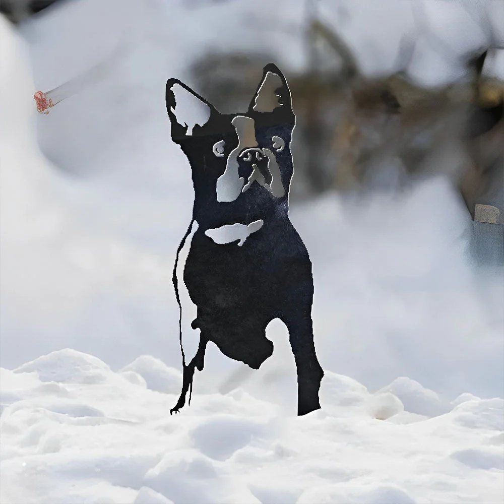 Boston Terrier Silhouette en Métal - Image 5