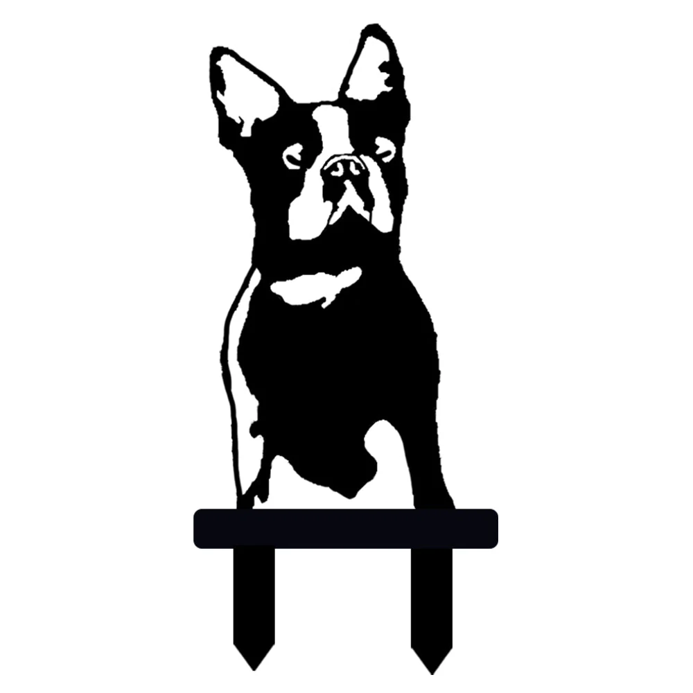 Boston Terrier Silhouette en Métal - Image 7