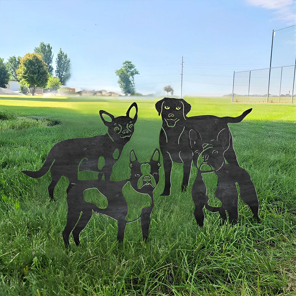 Boston Terrier Silhouette en Métal - Image 3