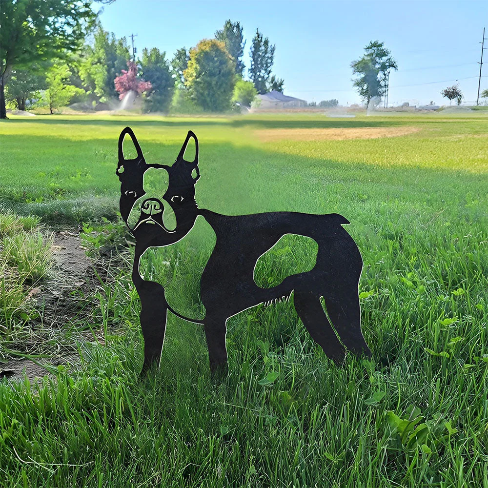 Boston Terrier Silhouette en Métal - Image 4