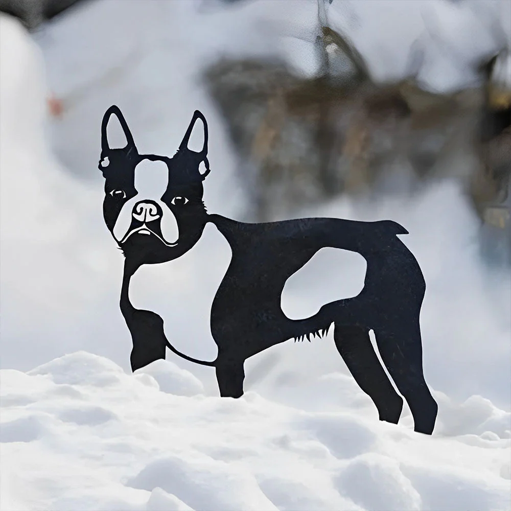 Boston Terrier Silhouette en Métal - Image 5
