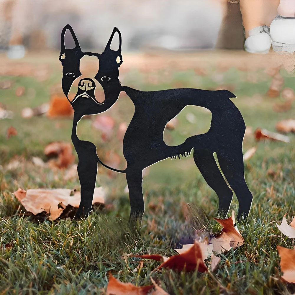 Boston Terrier Silhouette en Métal - Image 7