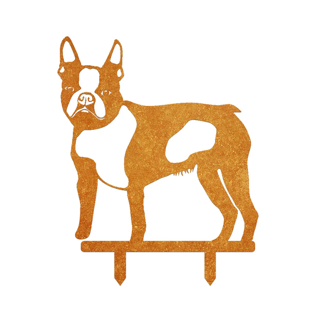 Boston Terrier Silhouette en Métal - Image 8