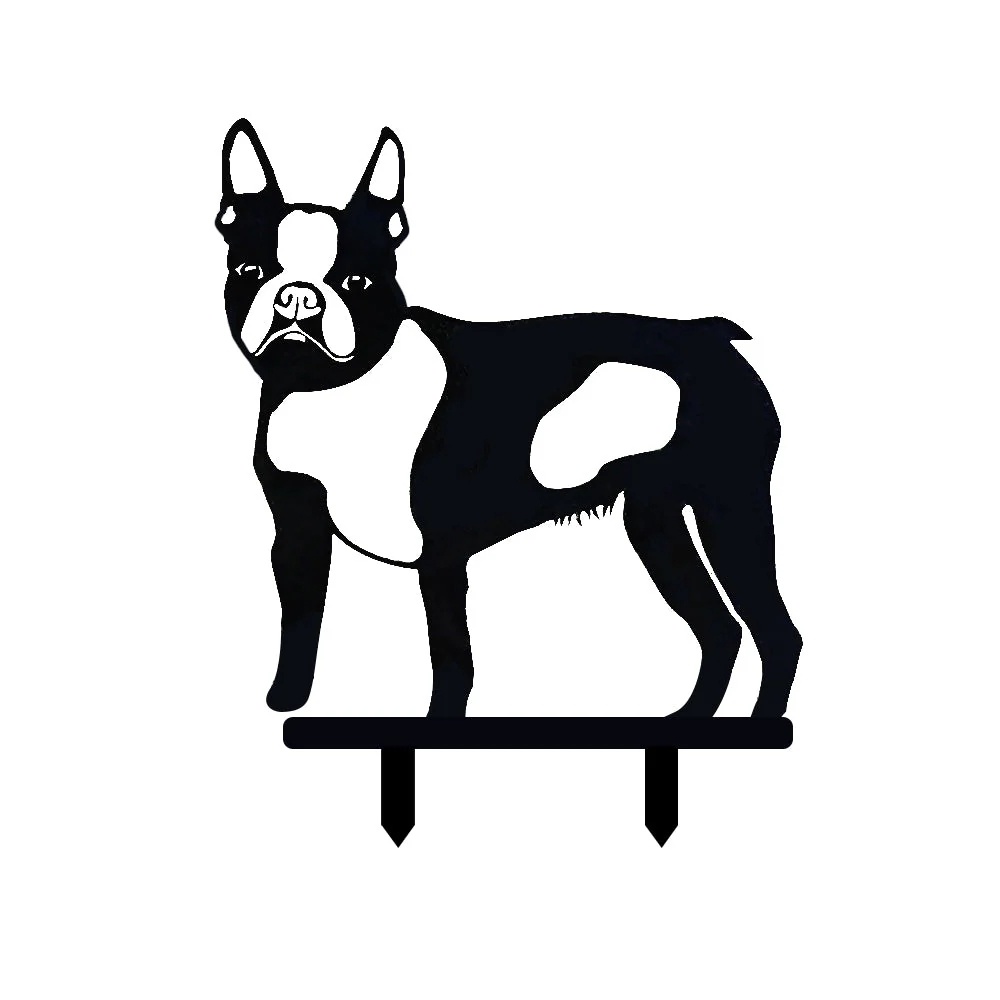 Boston Terrier Silhouette en Métal - Image 9