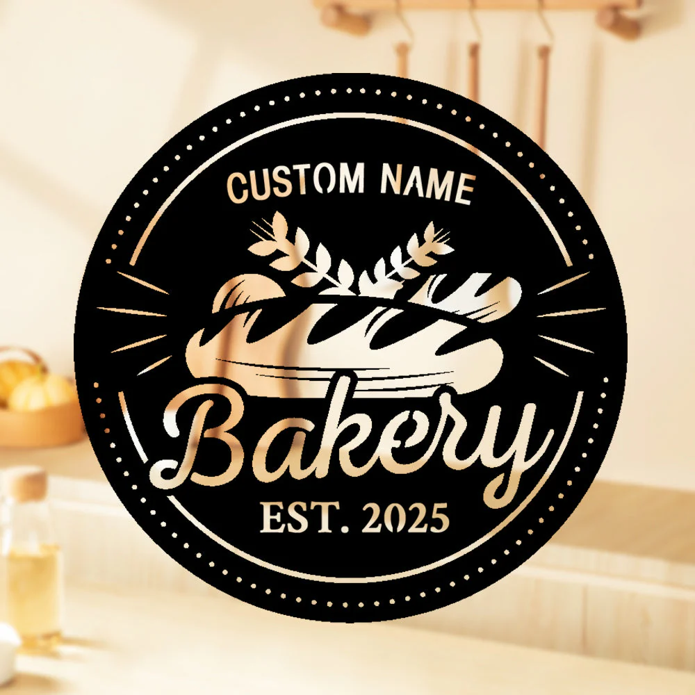 Boulangerie et Cuisine Métal Personnalisée Plaque Personnalisée en Métal Décoratif Mural