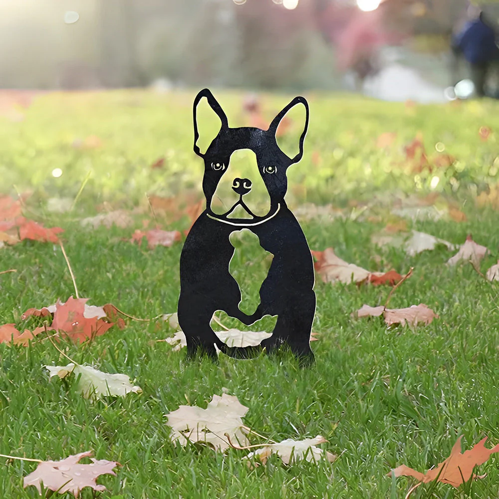 Bouledogue Français Silhouette en Métal - Image 4