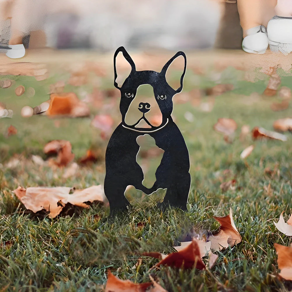 Bouledogue Français Silhouette en Métal - Image 5