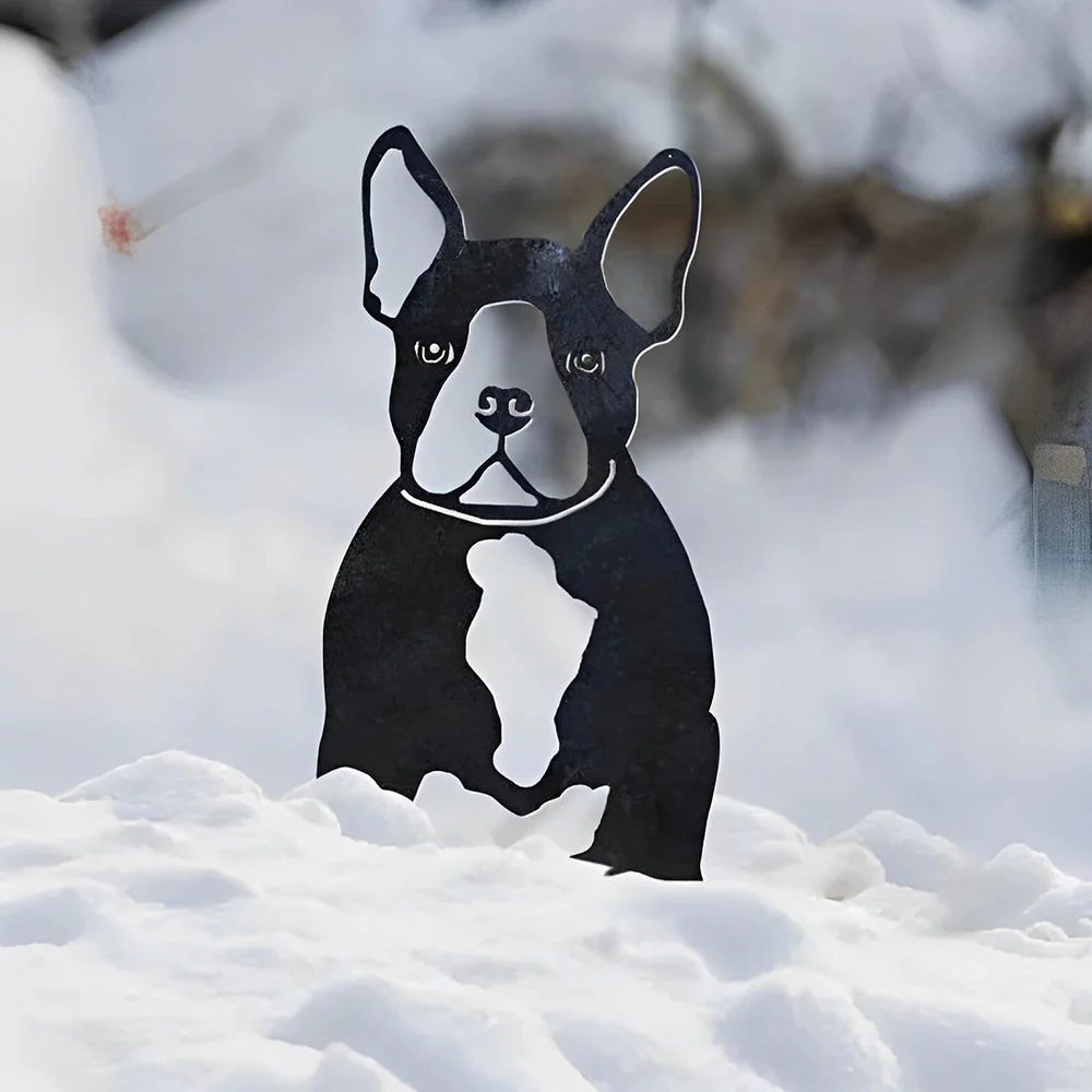 Bouledogue Français Silhouette en Métal - Image 6