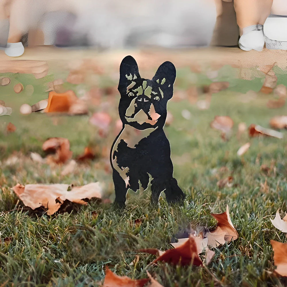 Bouledogue Français Silhouette en Métal - Image 5