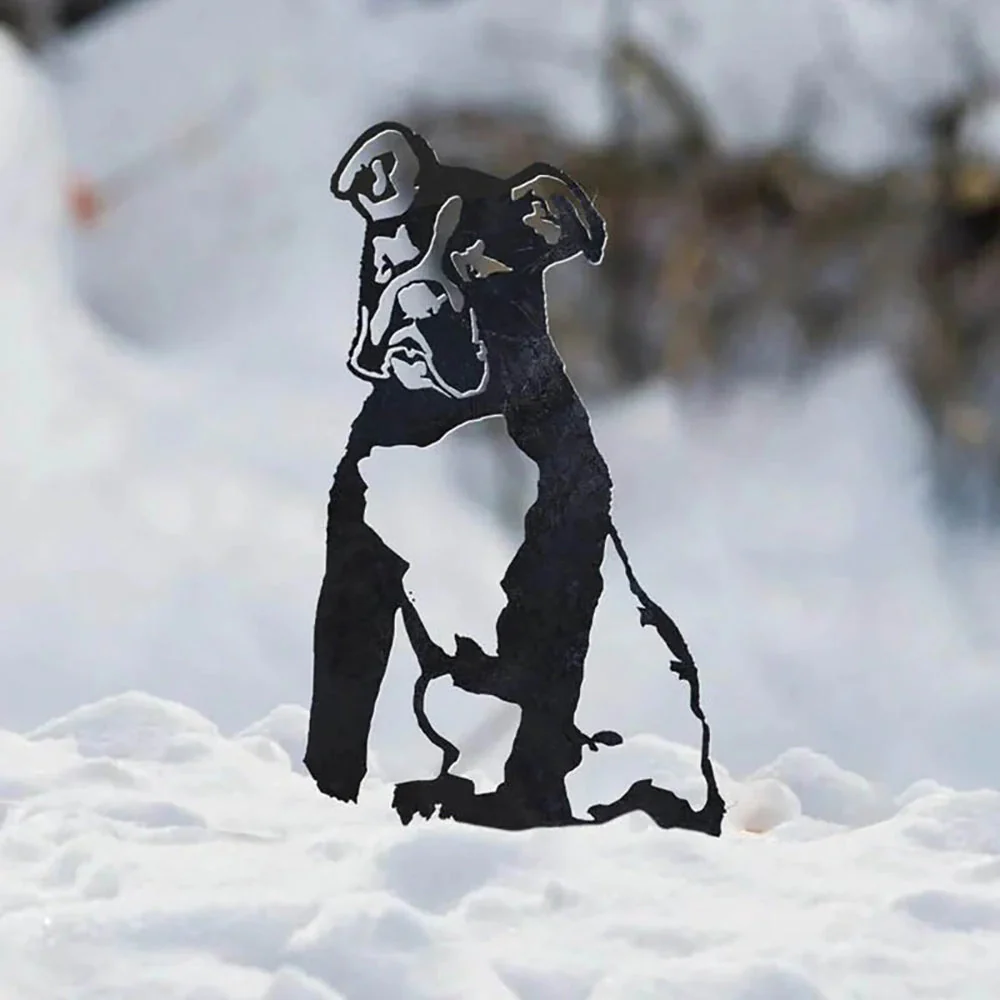 Boxer Silhouette en Métal - Image 4