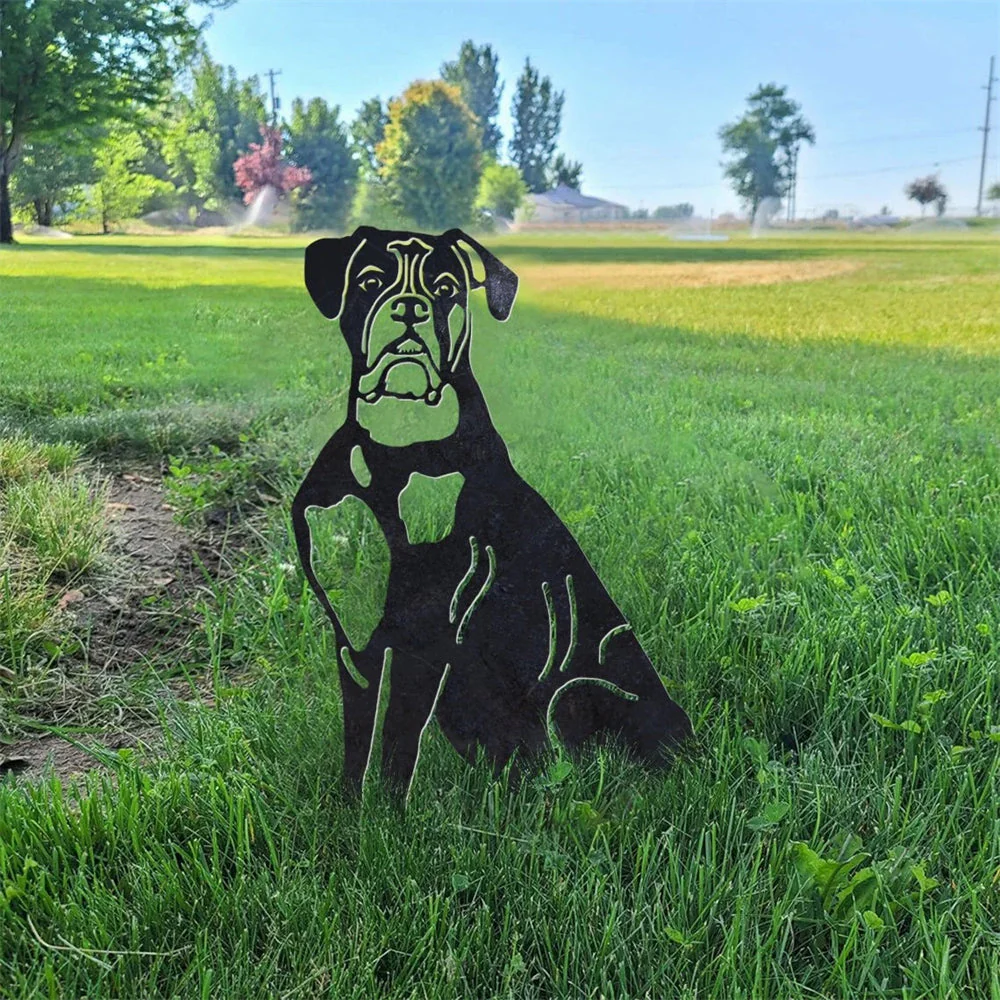 Boxer Silhouette en Métal - Image 3