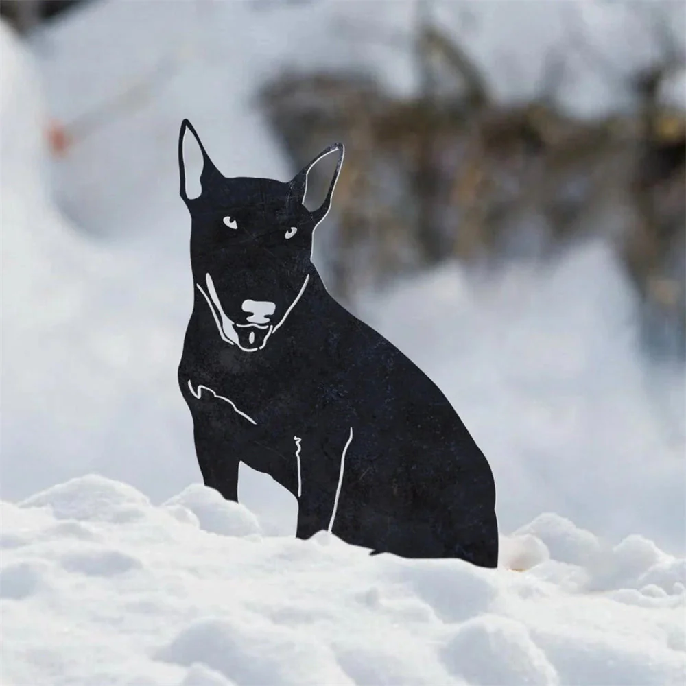 Bull Terrier Silhouette en Métal - Image 3