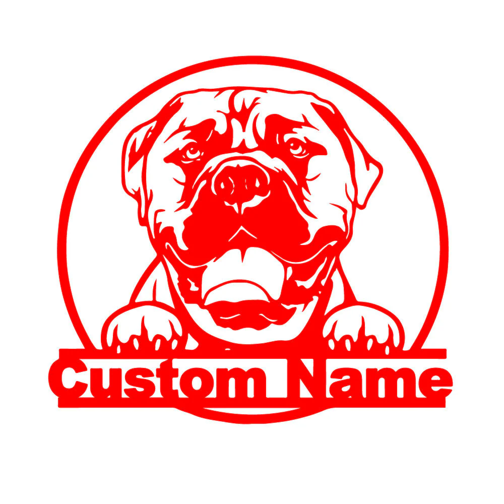 Bullmastiffs Art Mural en Métal Plaque en Métal Personnalisée pour Amoureux des Chiens - Image 7
