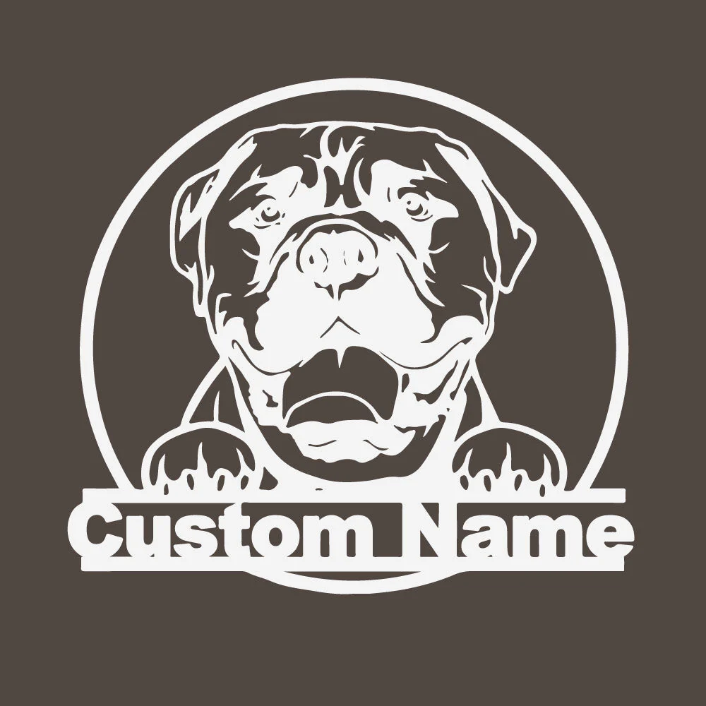 Bullmastiffs Art Mural en Métal Plaque en Métal Personnalisée pour Amoureux des Chiens - Image 8