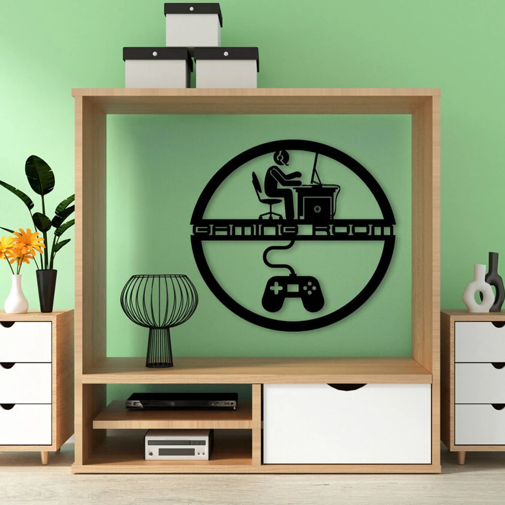 Cadeau Gamer Plaque Personnalisée en Métal Décoratif Mural - Image 2