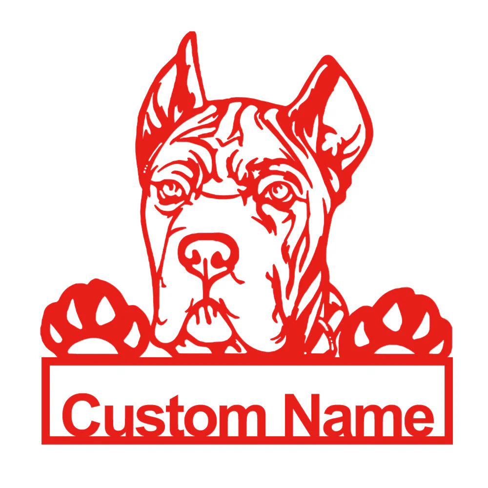 Cane Corso Art en Métal Plaque de Nom en Métal Personnalisée - Image 5