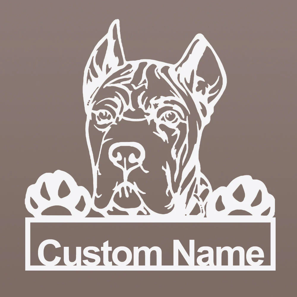 Cane Corso Art en Métal Plaque de Nom en Métal Personnalisée - Image 6