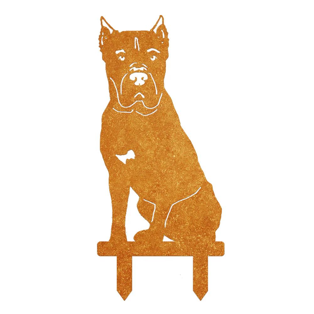 Cane Corso Silhouette de Chien en Métal Noir - Image 7