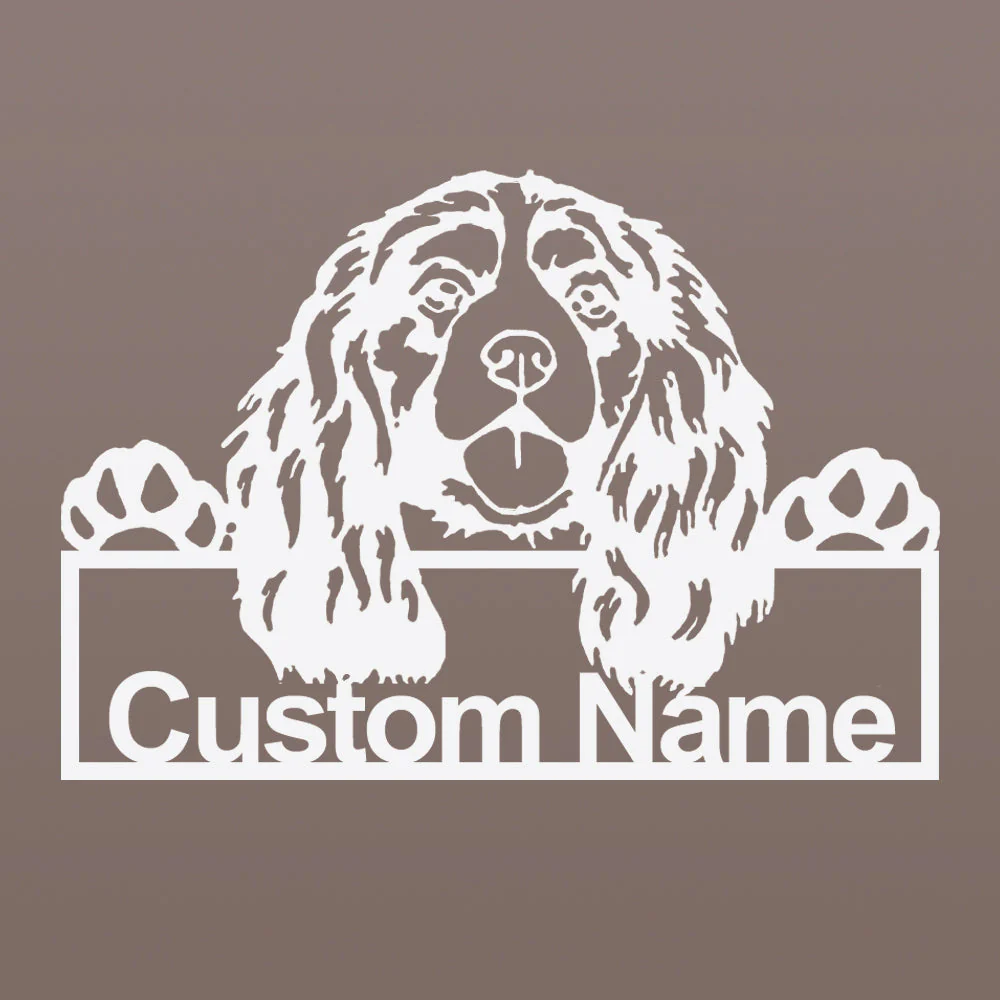 Cavalier King Charles Spaniel Plaque en Métal Art Personnalisée - Image 11