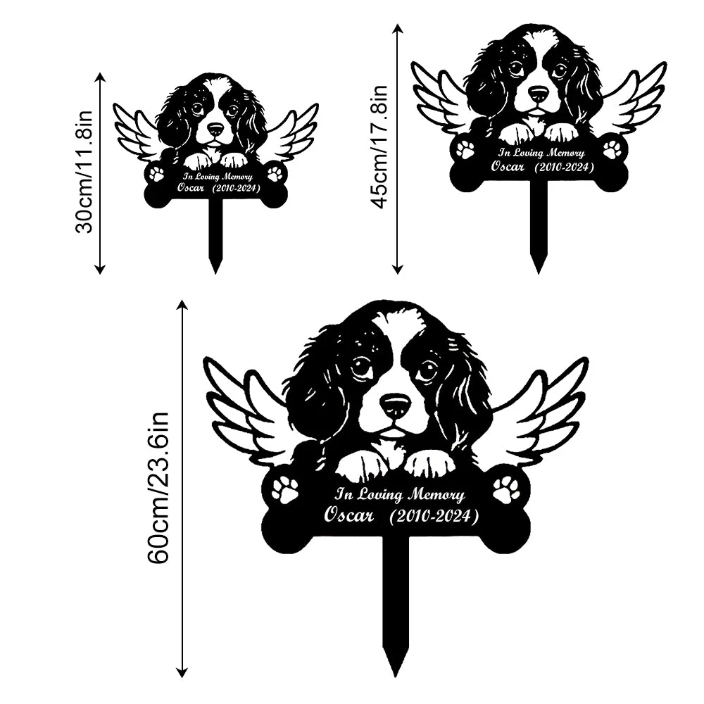 Cavalier King Charles Spaniel Tuteur Commémoratif Personnalisé avec Ailes - Image 13