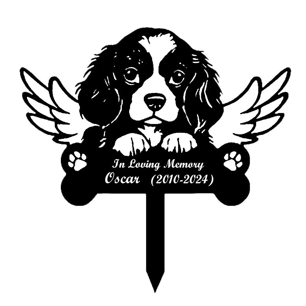 Cavalier King Charles Spaniel Tuteur Commémoratif Personnalisé avec Ailes - Image 14