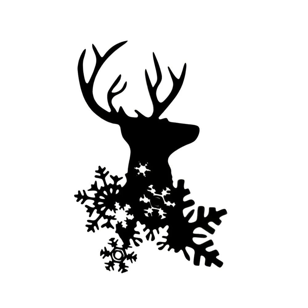 Cerf de Noël Plaque en Métal Décoratif Mural - Image 4