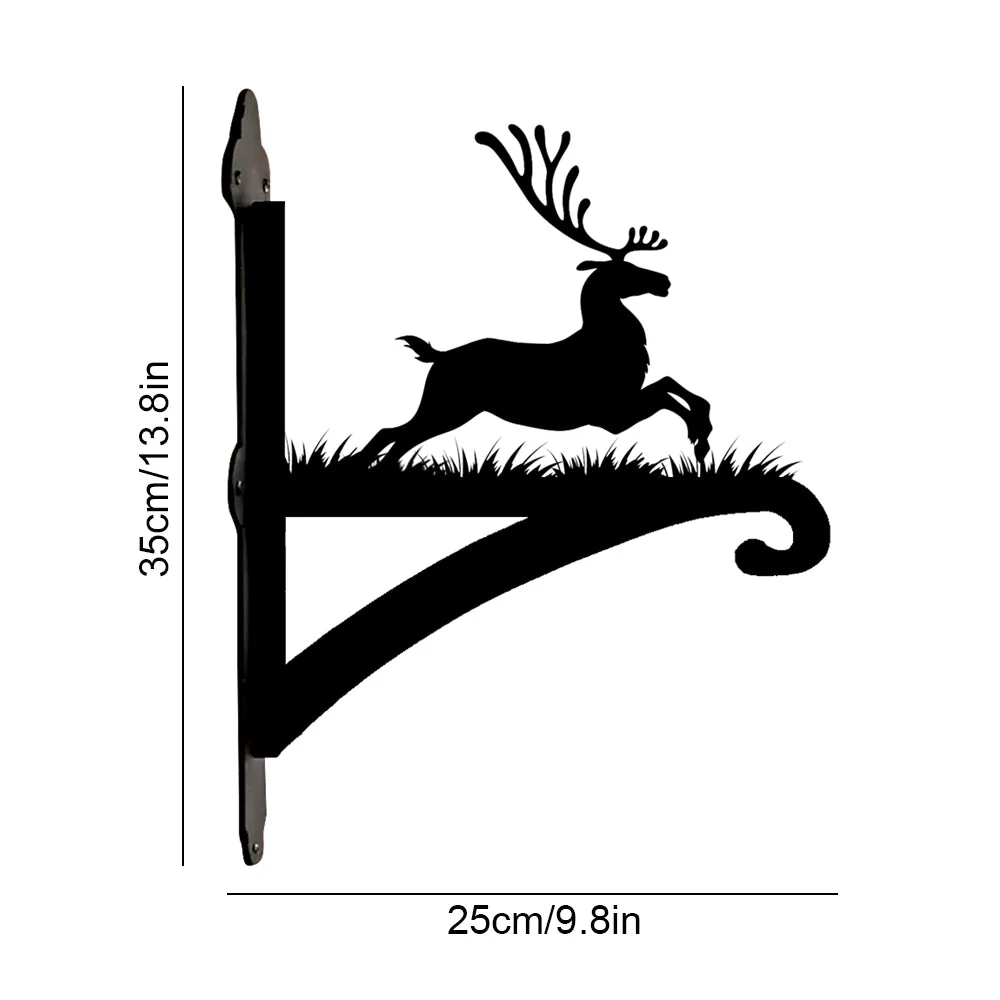 Cerf de Noël Support de Plantes à Suspendre Métallique - Image 10
