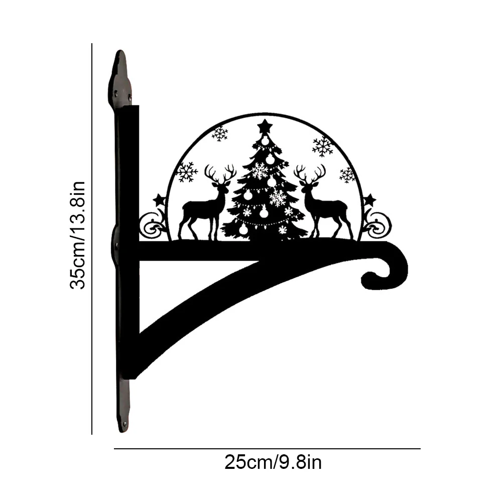 Cerf de Noël Support de Plantes à Suspendre Métallique - Image 10
