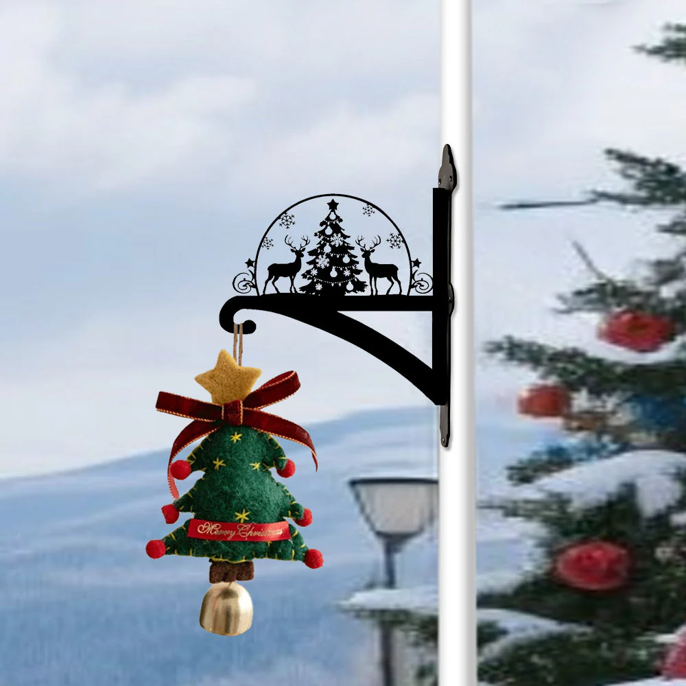 Cerf de Noël Support de Plantes à Suspendre Métallique - Image 2