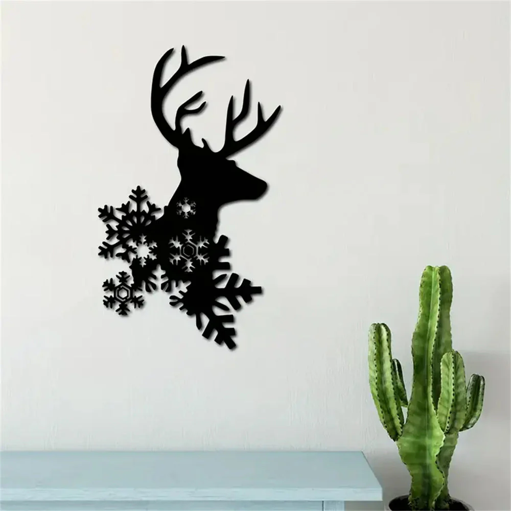 Cerf Métal Noël Art Décoratif Décor Mur - Image 6