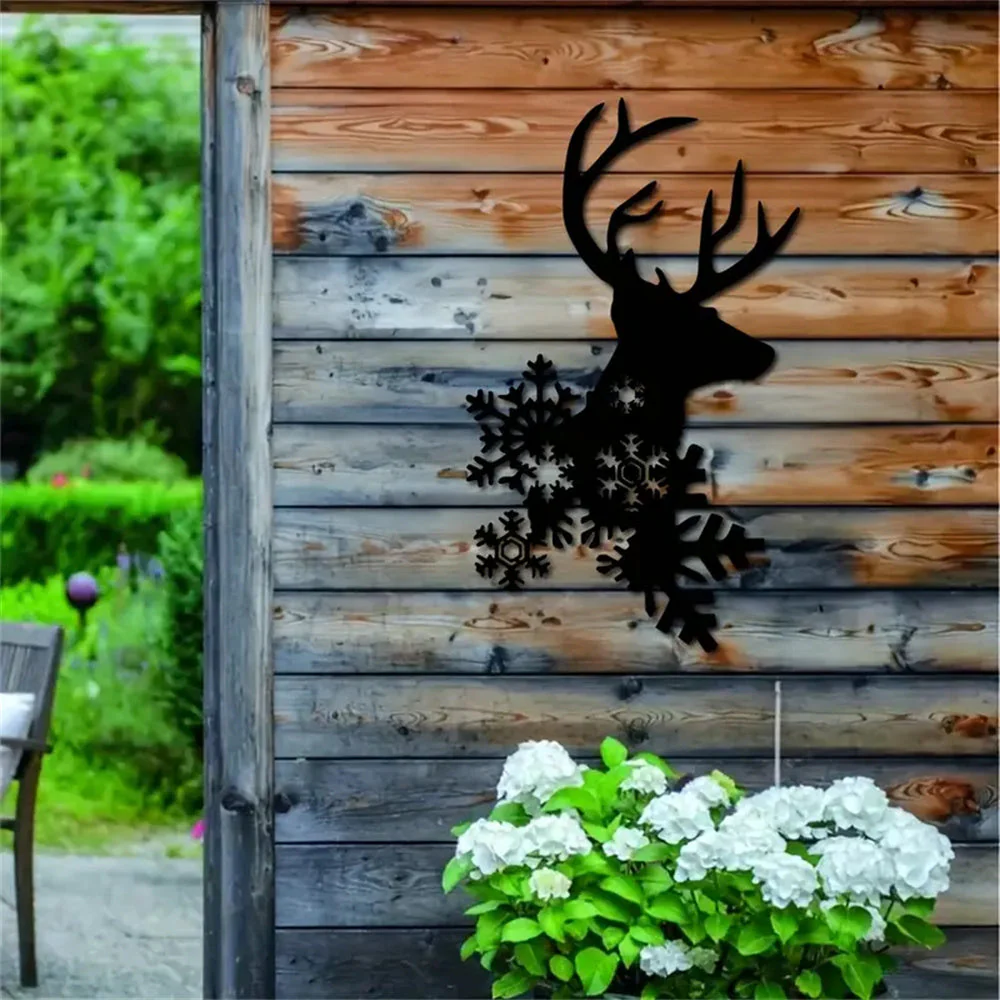Cerf Métal Noël Art Décoratif Décor Mur - Image 7