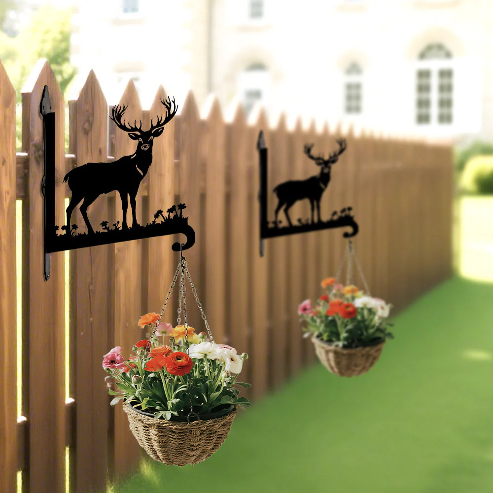 Cerf Support de Plantes à Suspendre Métallique - Image 2