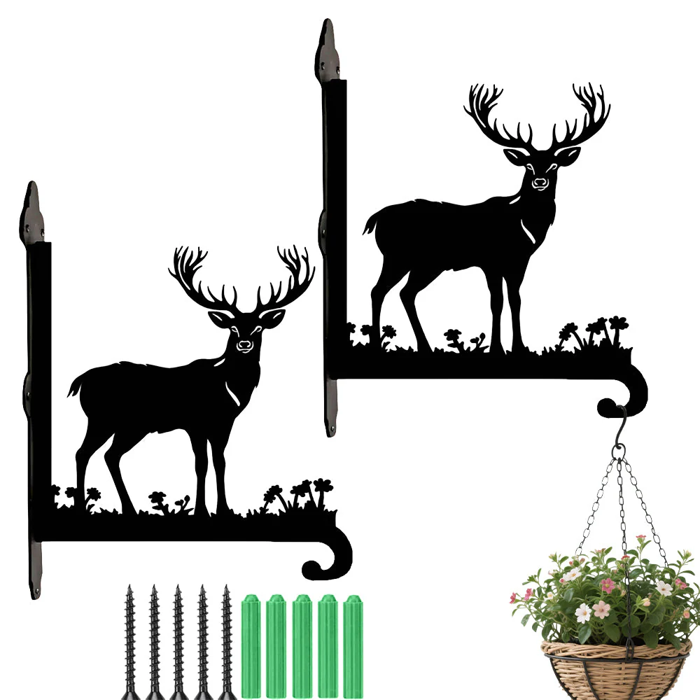 Cerf Support de Plantes à Suspendre Métallique - Image 8