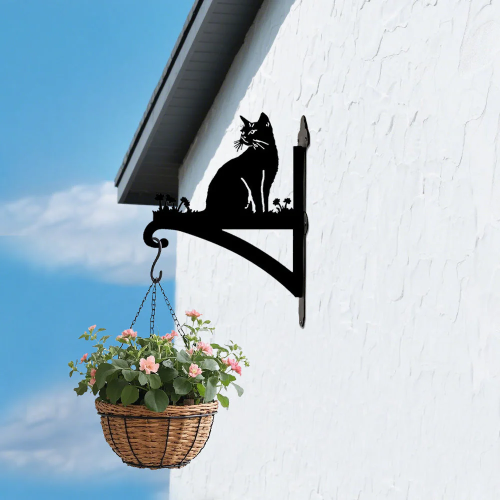 Chat Assis Support de Plantes à Suspendre Métallique - Image 4