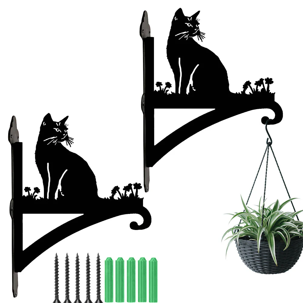 Chat Assis Support de Plantes à Suspendre Métallique - Image 8