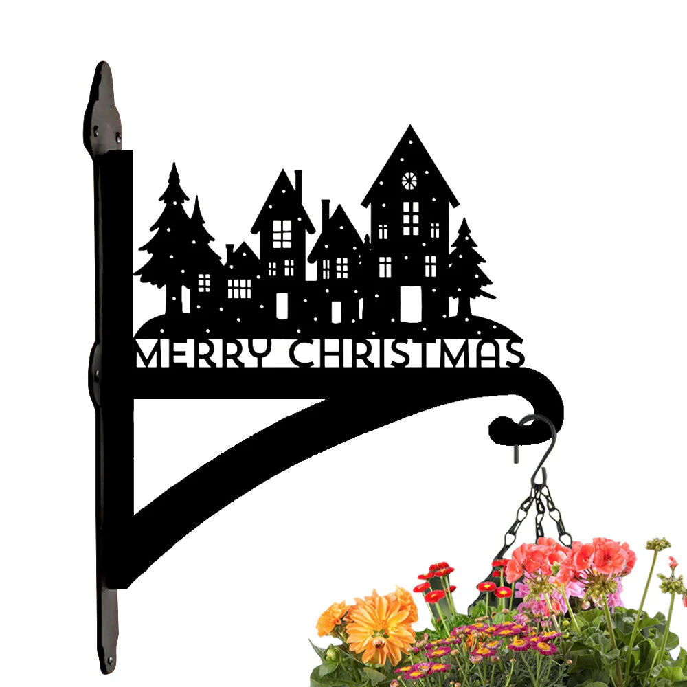 Château de Joyeux Noël Support de Plantes à Suspendre Métallique - Image 9